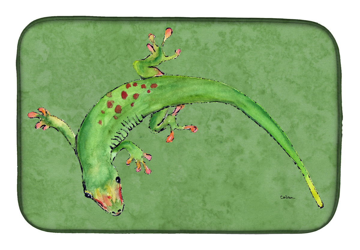 Gecko Dish Drying Mat Absorbent Dish Drying Mat Pad for Kitchen Counter Dish Drainer Mat for Countertop, 14 x 21", Multicolor