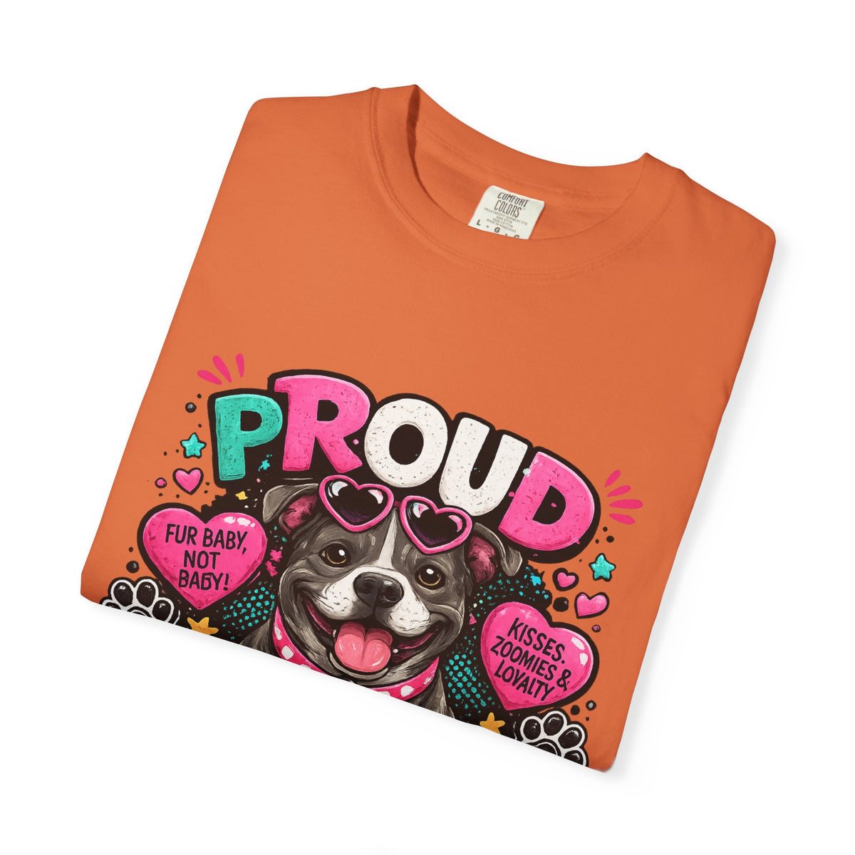 Proud Pitbull Mom T-Shirt | Cute Pitbull Illustration