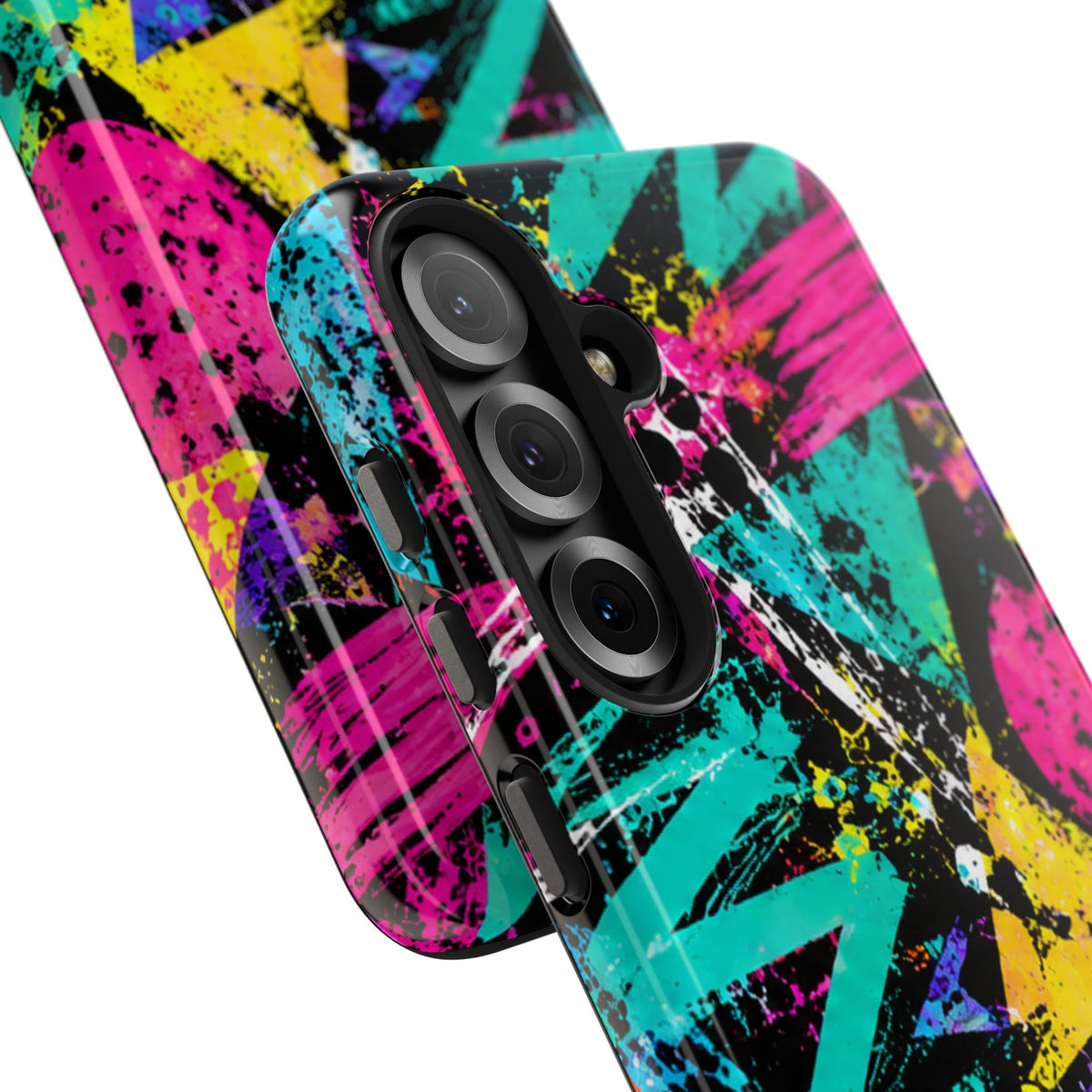 Tough Phone Case — Neon Graffiti Splash Protective Cover