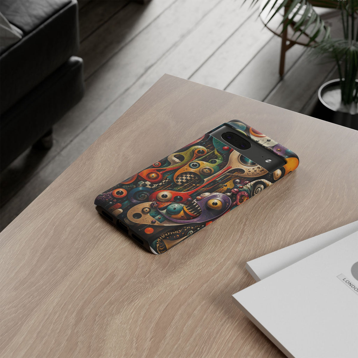 Surreal Monster Art Phone Case — Colorful Abstract Creature Design