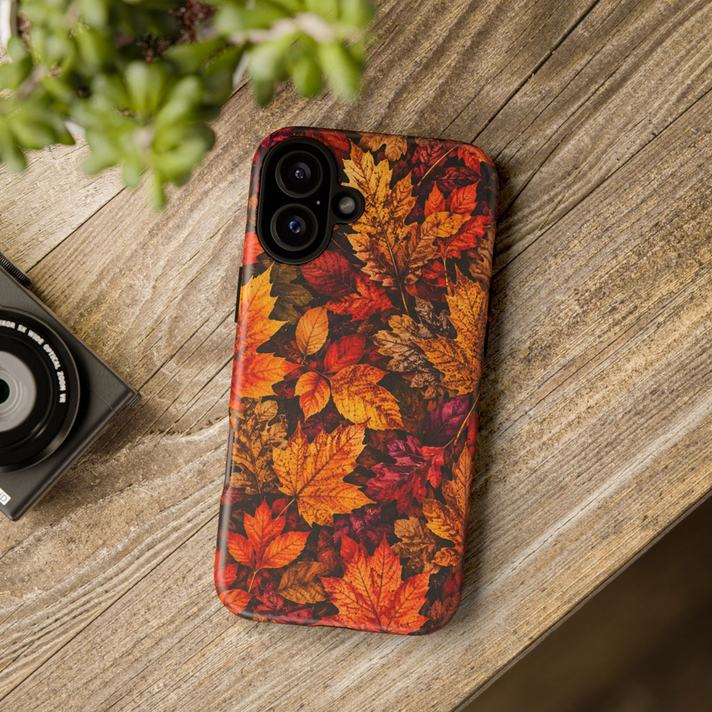 Autumn Leaves Tough Phone Case — Fall Foliage Protective Cover