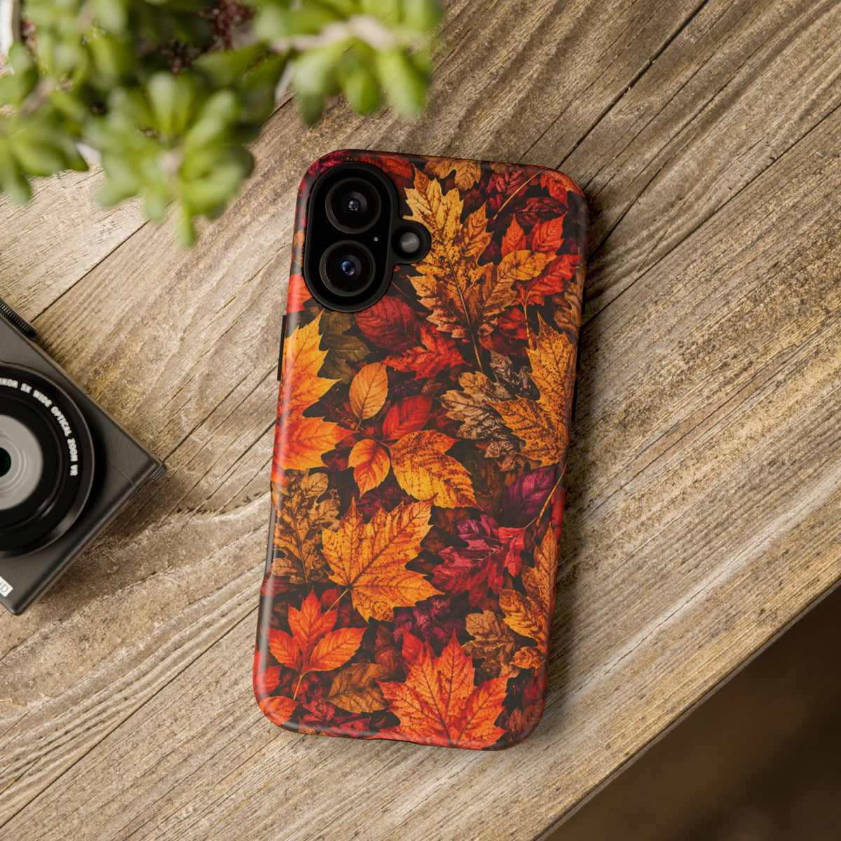 Autumn Leaves Tough Phone Case — Fall Foliage Protective Cover