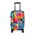 Sailboat Sunset Suitcase — Colorful Seascape Carry-On Luggage
