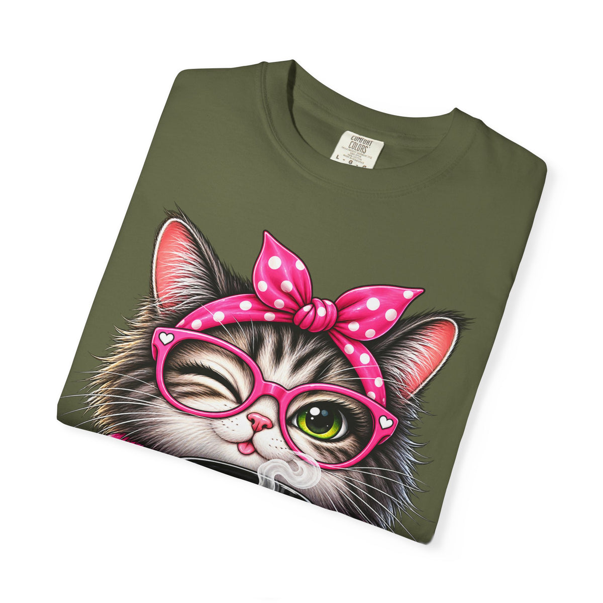 Cat Coffee Tee — "Coffee First Then People" Cute Cat Graphic T-Shirt