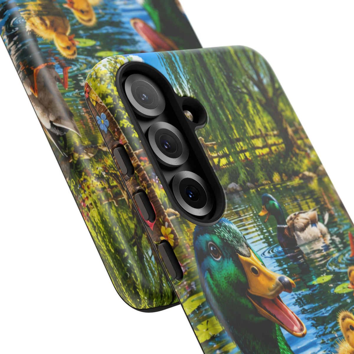Duck Family Phone Case — Cute Mallard & Ducklings Protective Tough Case