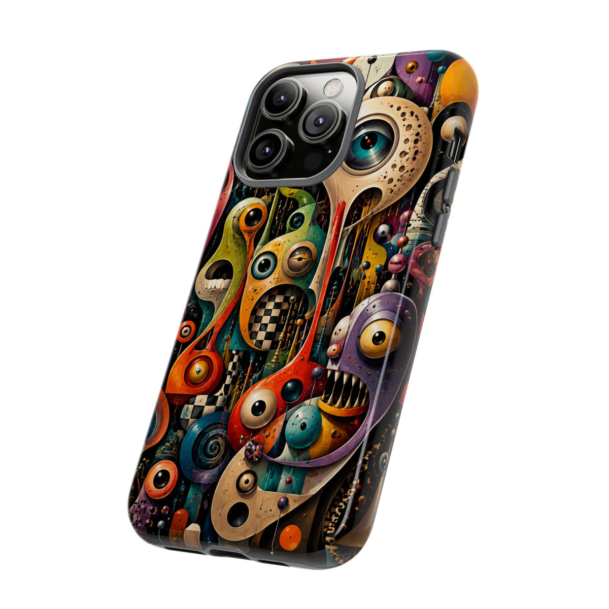 Surreal Monster Art Phone Case — Colorful Abstract Creature Design