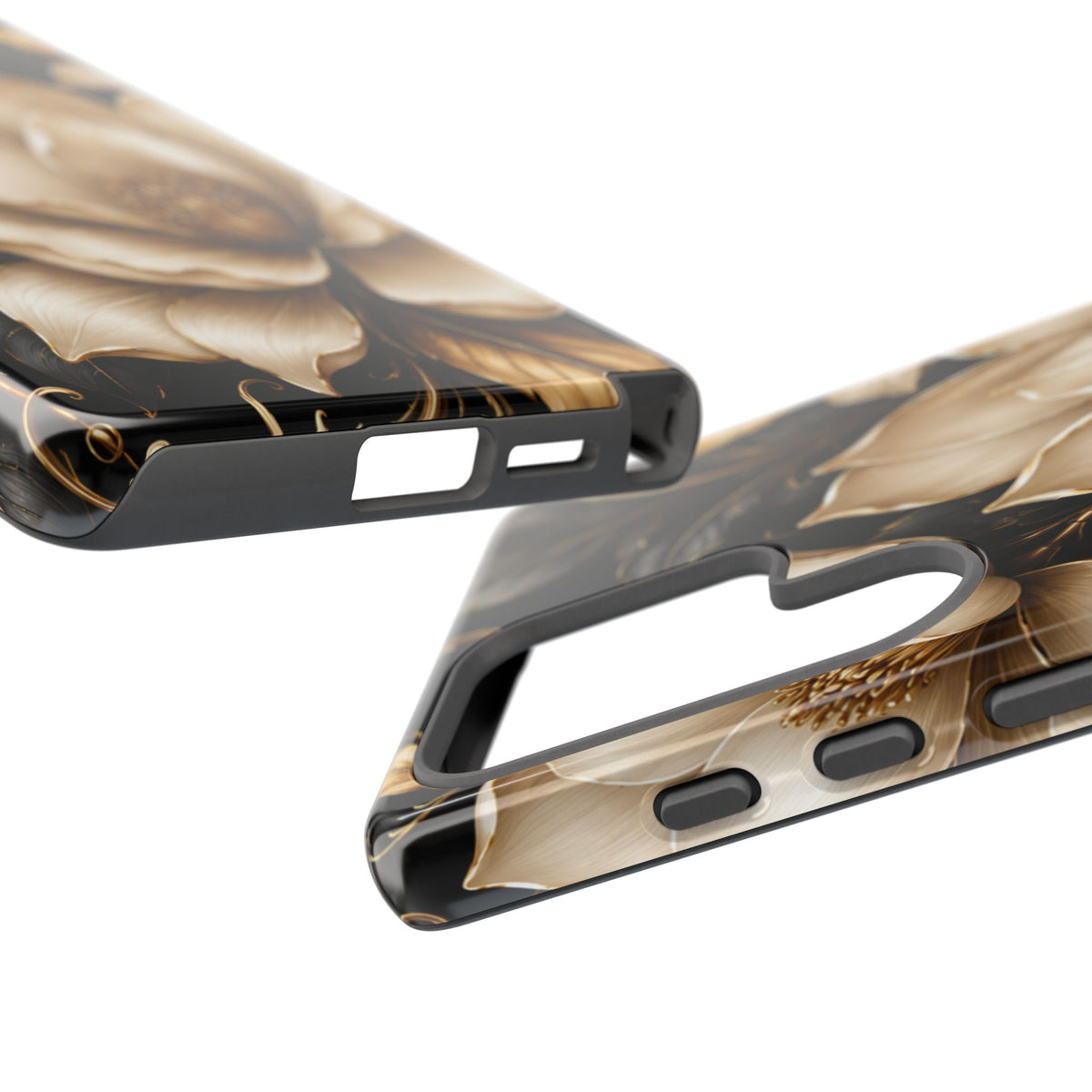 Floral Tough Case — Elegant Gold Magnolia Phone Case