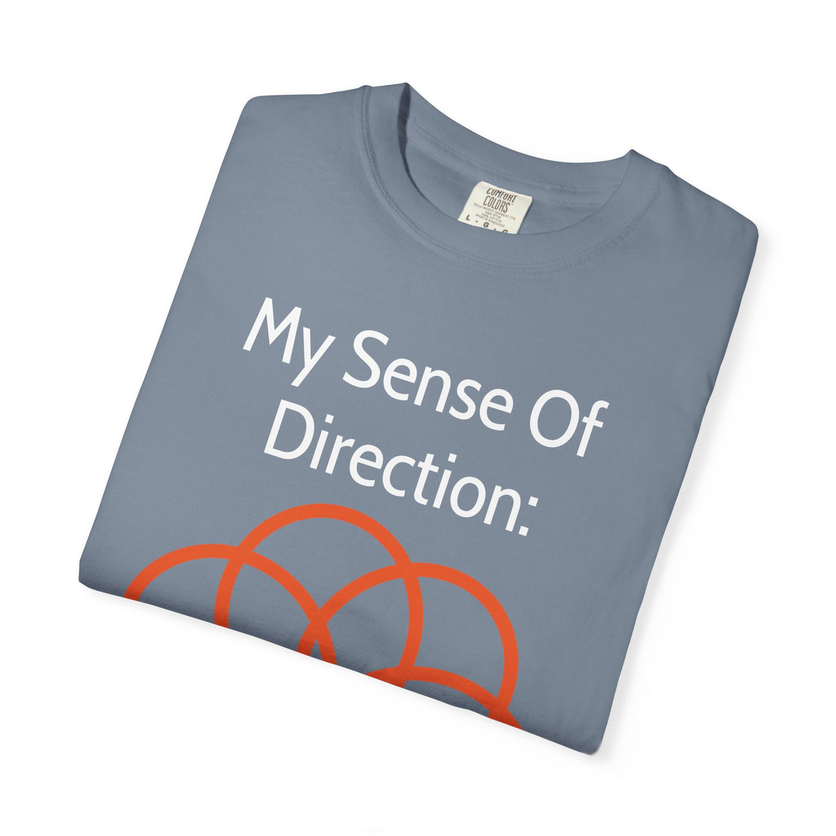 My Sense Of Direction: Compass Flower T-shirt | Funny Directional Tee