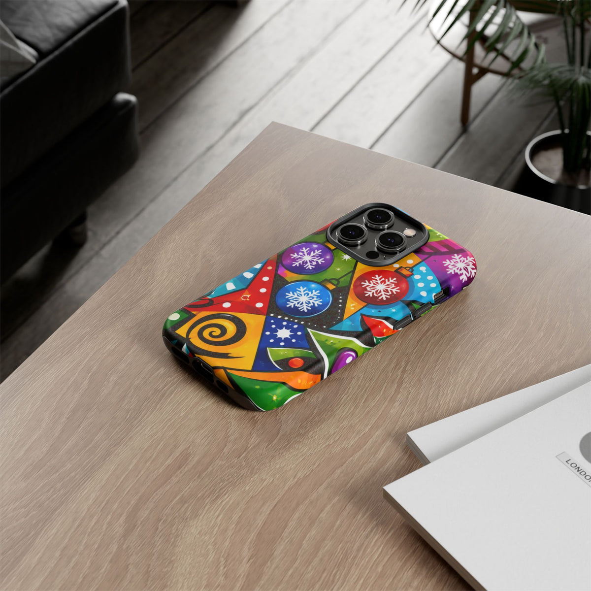 Holiday Ornament Phone Case — Colorful Festive Christmas Design