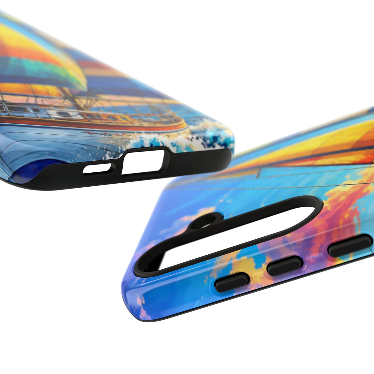 Sailboat Sunset Phone Case — Colorful Nautical iPhone Cover