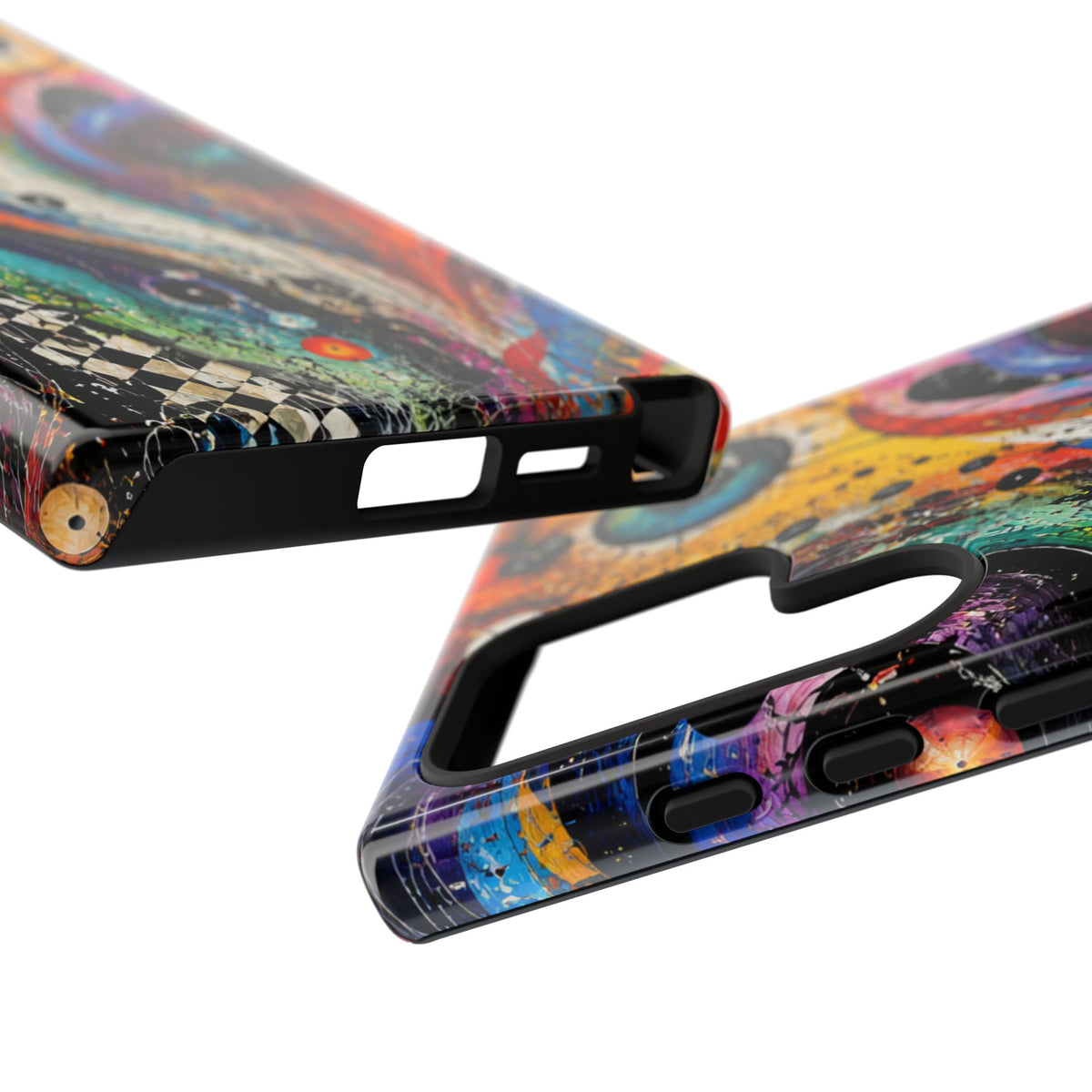 Abstract Cosmic Swirl Phone Case — Colorful Artistic iPhone Tough Case