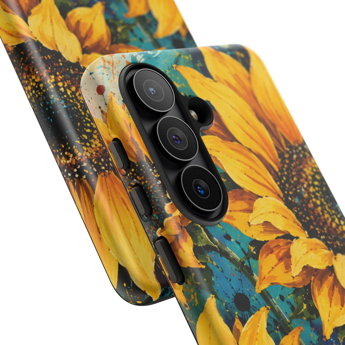 Sunflower Art Phone Case — Vibrant Yellow Floral Tough Case