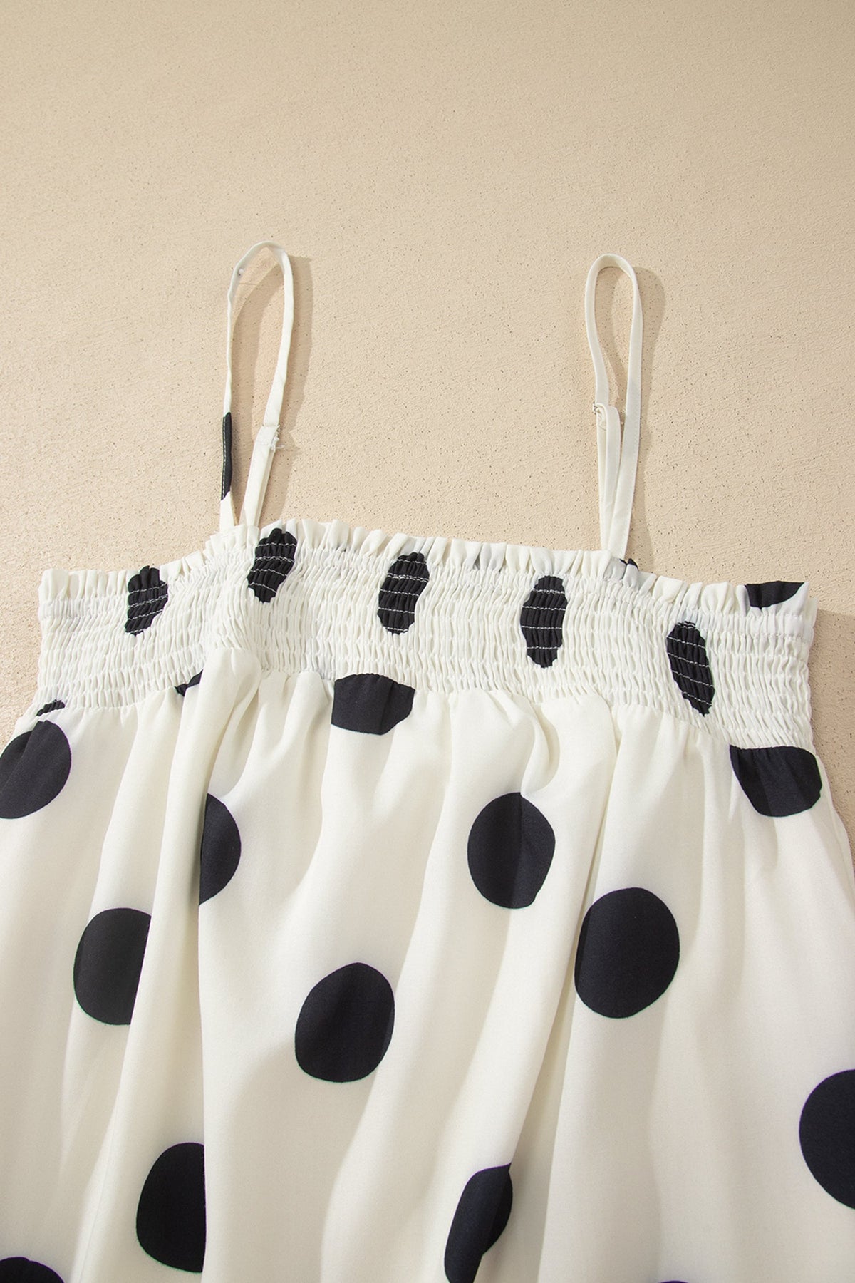 Polka Dot Spaghetti Strap Maxi Dress