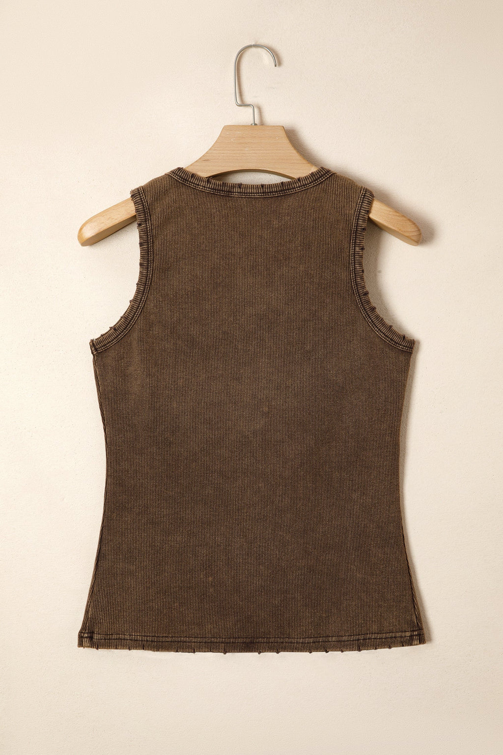 Solid Distressed Ribbed Mineral Wash Tank