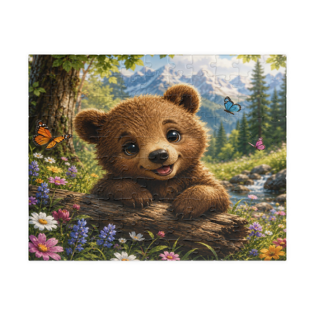 Cute Bear Puzzle – Scenic Forest Baby Bear Jigsaw (110–1014 Pieces)