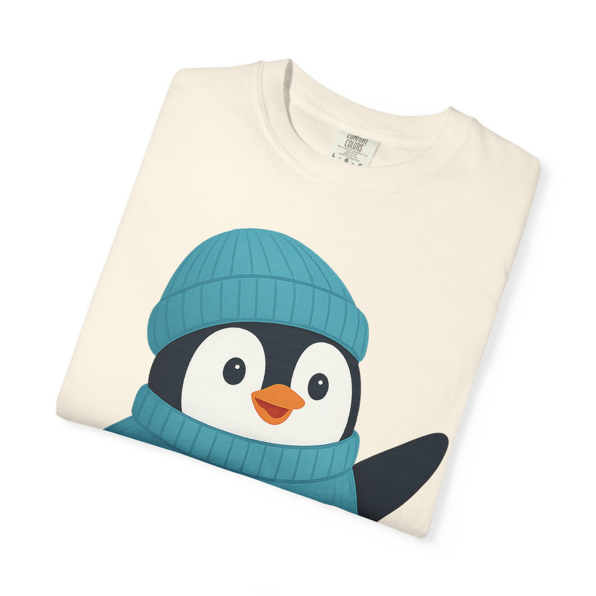 Cute Penguin in Blue Knit Tee