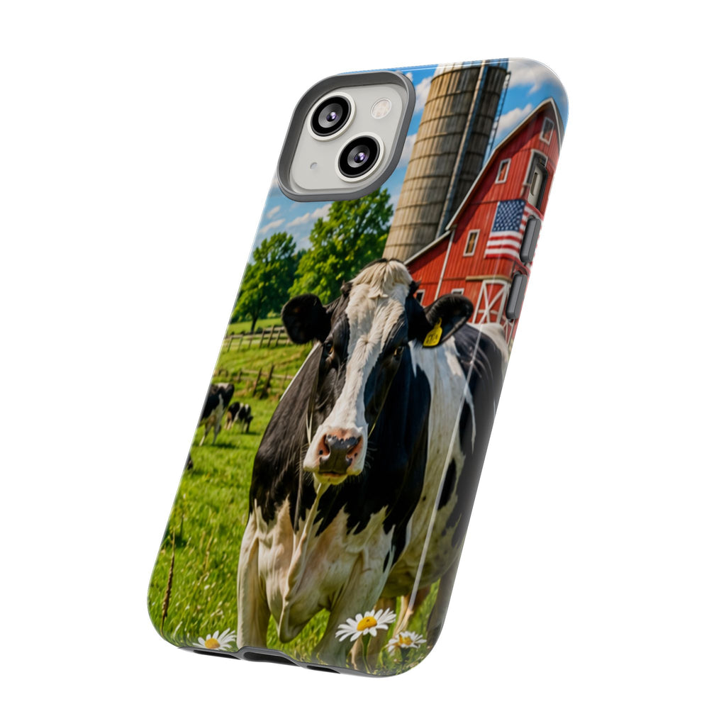 Cow Farm Phone Case — Rustic Barnyard iPhone Cover