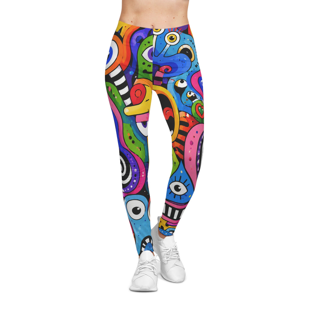 Colorful Abstract Doodle Leggings