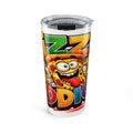 Pizza Addict Tumbler | Colorful Cartoon Slice Drink Cup