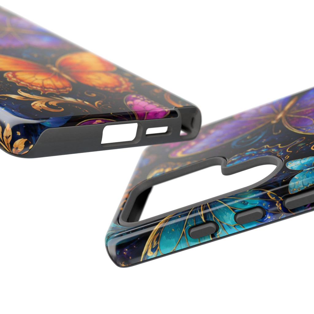 Butterfly Tough Phone Case — Colorful Floral Butterflies Protective Cover