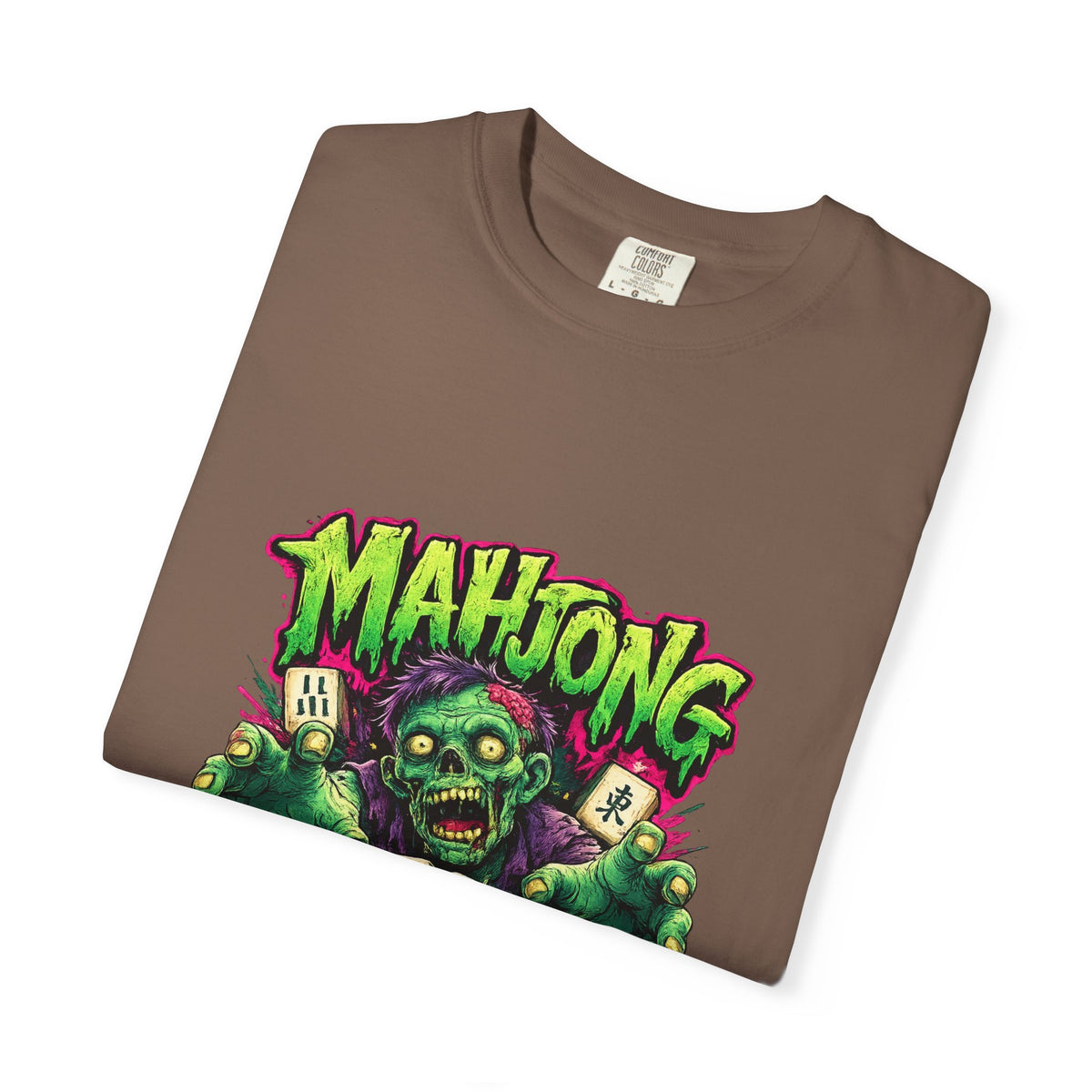 Mahjong Zombie T-shirt | Zombie Mahjong Tiles Graphic Tee