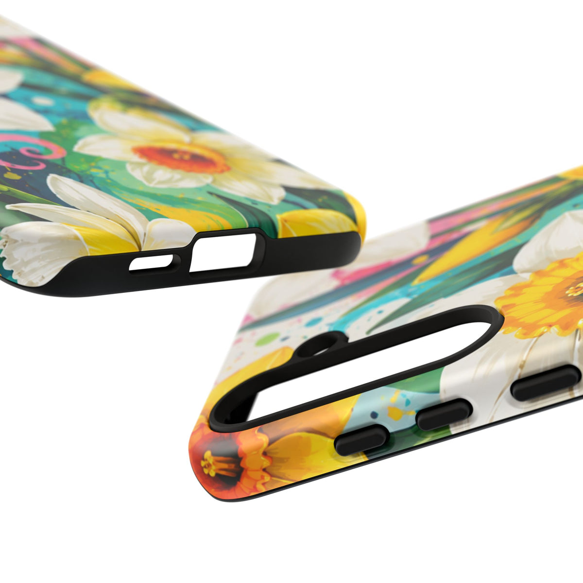 Daffodil Floral Phone Case — Bright Spring Garden Protective Cover