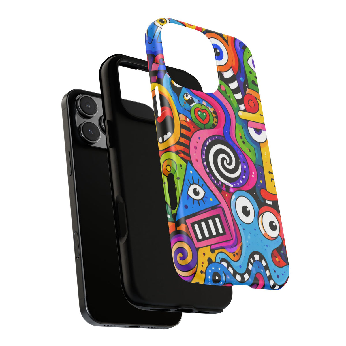 Colorful Abstract Doodle Tough Phone Case