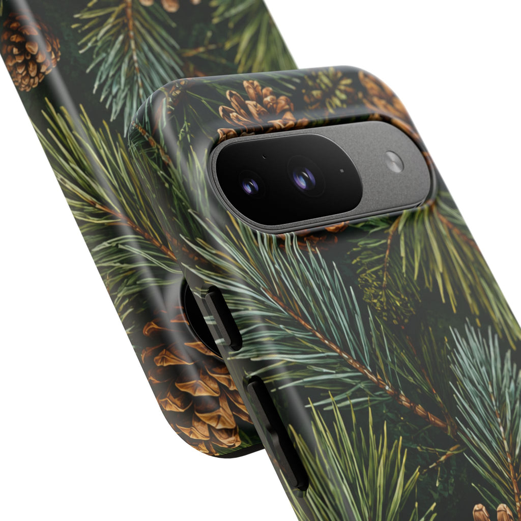 Pinecone Pines Phone Case — Festive Evergreen iPhone Cover
