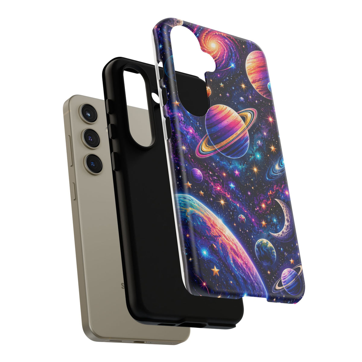 Colorful Galaxy Planets phone case | Tough Case