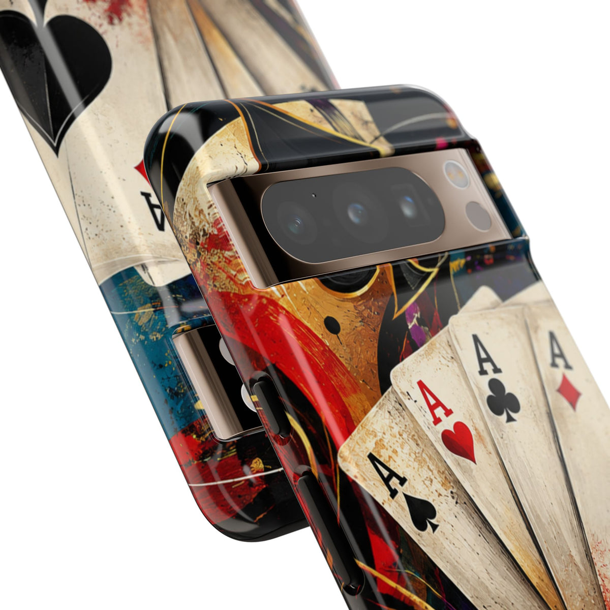 Casino Poker Ace Phone Case — Vintage Playing Cards & Chips Protective Cover