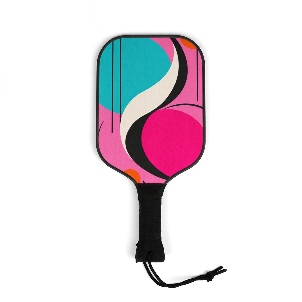 Pickleball Paddles Set – Retro Pink & Teal Pickleball Kit (2 Paddles + 2 Balls)