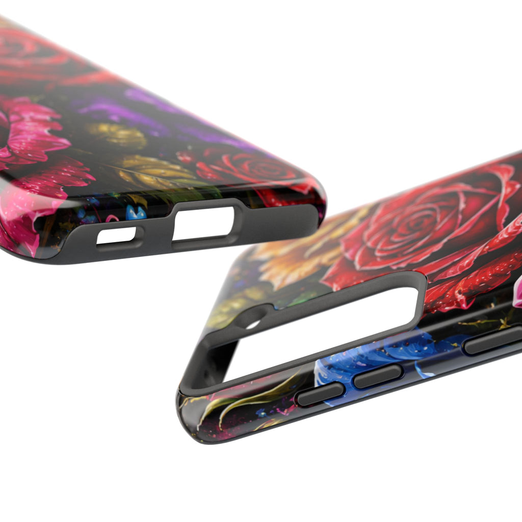 Tough Phone Case — Vibrant Rose Garden Protective Phone Cover