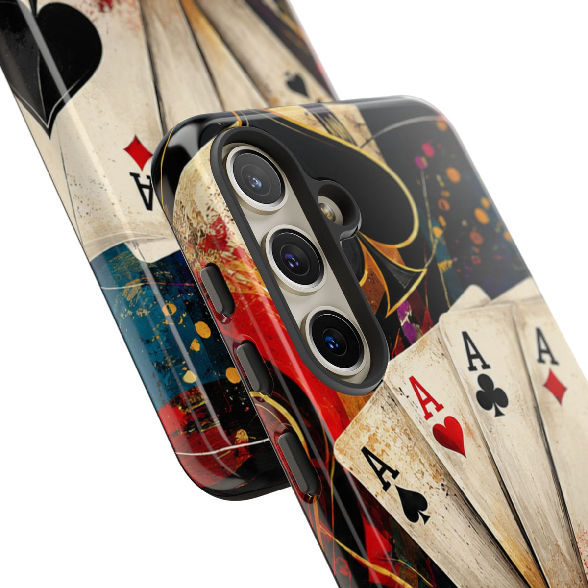 Casino Poker Ace Phone Case — Vintage Playing Cards & Chips Protective Cover