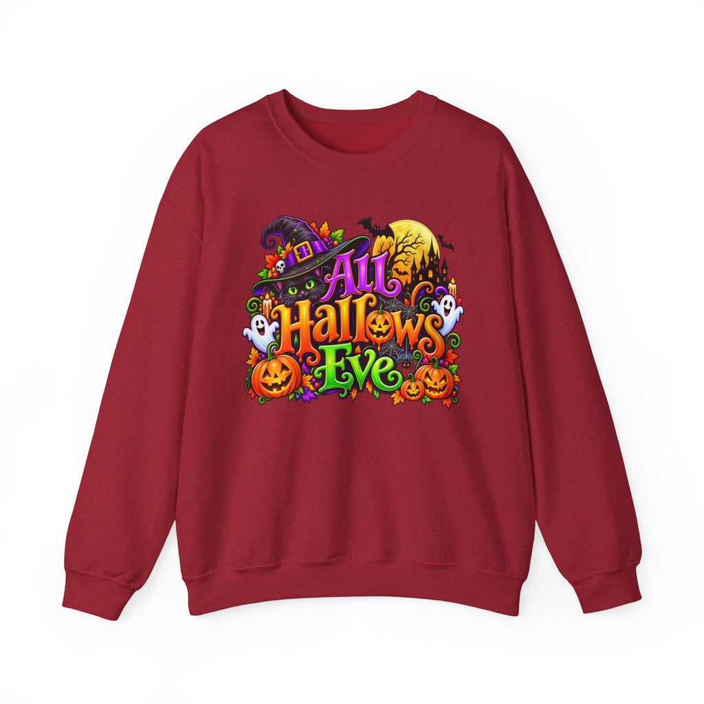 Halloween Crewneck Sweatshirt — "All Hallows Eve" Graphic Pullover