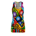 Christmas Ornaments Racerback Dress — Colorful Holiday Print AOP