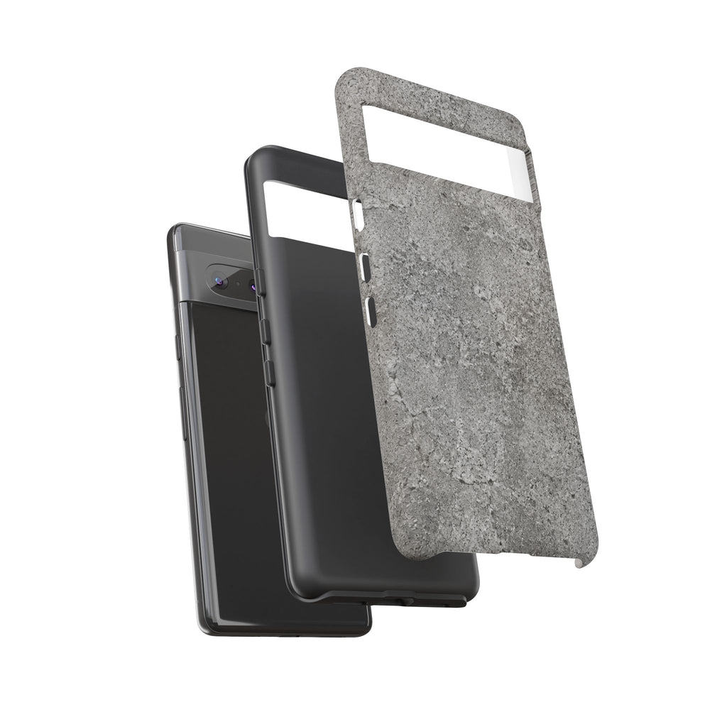 Concrete Texture Phone Case — Rugged Grey Protective iPhone Cover