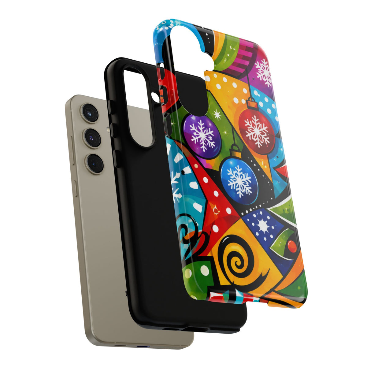 Holiday Ornament Phone Case — Colorful Festive Christmas Design