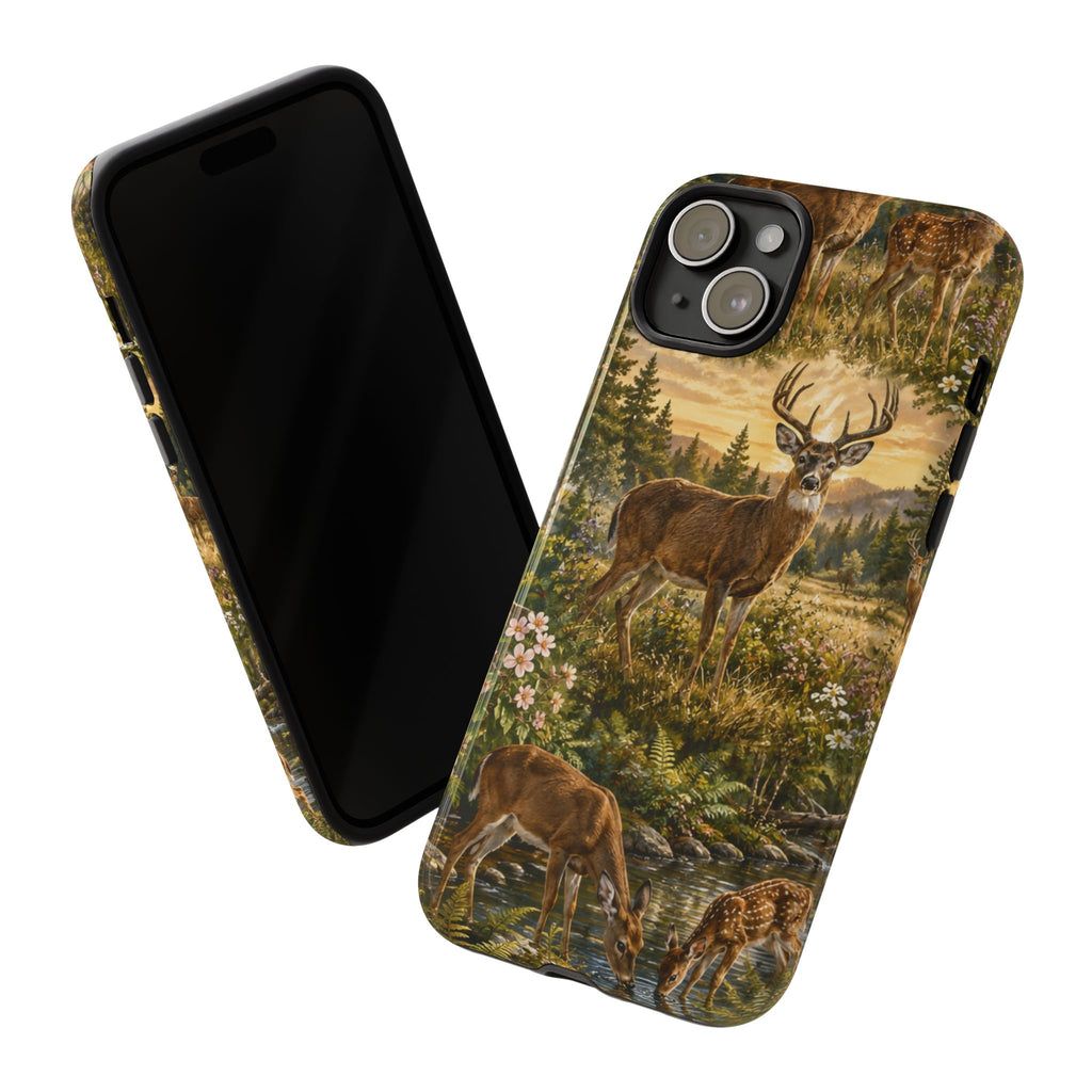 Deer Forest Phone Case — Woodland Bucks Nature iPhone Cover