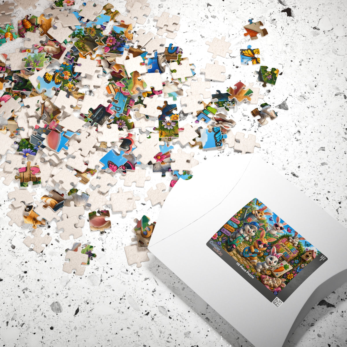 Bunnies Just Want to Have Fun — Colorful Easter Bunny Puzzle (110–1014 pcs)