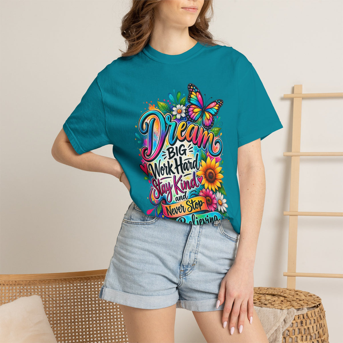Inspirational 'Dream Big, Work Hard, Stay Kind' T-Shirt
