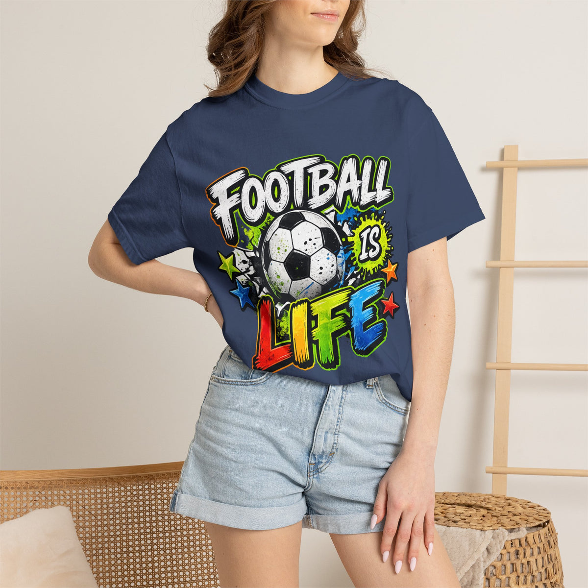Football Is Life T-shirt | Soccer Ball Graphic Tee, Youth Sports
