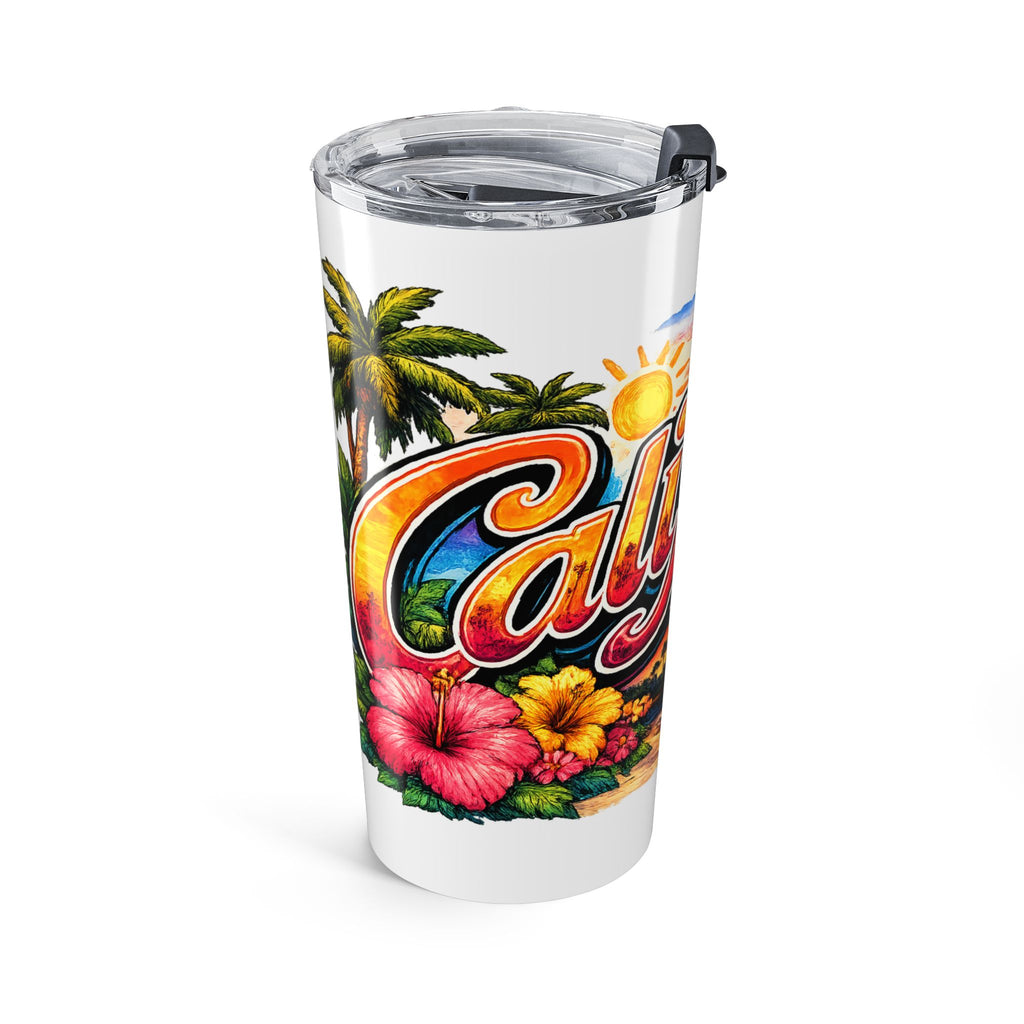 California Retro Postcard Tumbler 20oz | Beach Palm Golden Gate