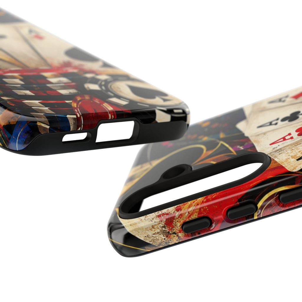Casino Poker Ace Phone Case — Vintage Playing Cards & Chips Protective Cover