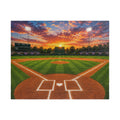 Sunset Baseball Field Jigsaw Puzzle — Stadium Scenery Puzzle (110/252/520/1014 pcs)