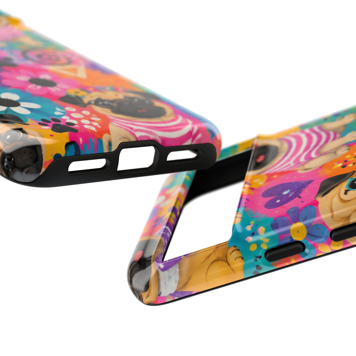 Pug Pop Art Phone Case — Colorful Pug Pattern Tough Case
