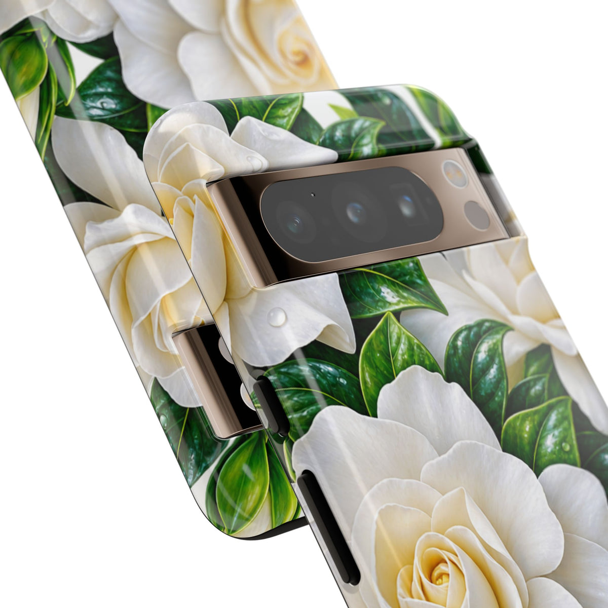 Floral Camellia Tough Case — White Gardenia Phone Cover