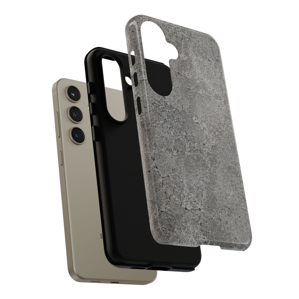 Concrete Texture Phone Case — Rugged Grey Protective iPhone Cover