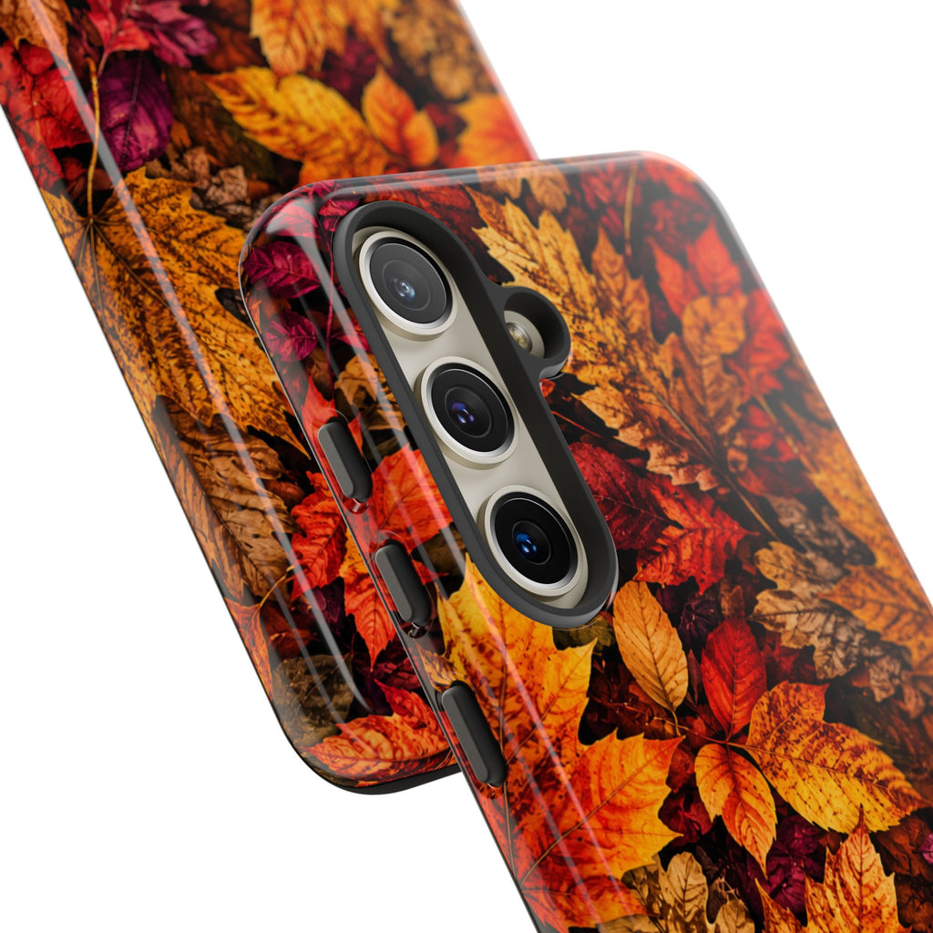 Autumn Leaves Tough Phone Case — Fall Foliage Protective Cover