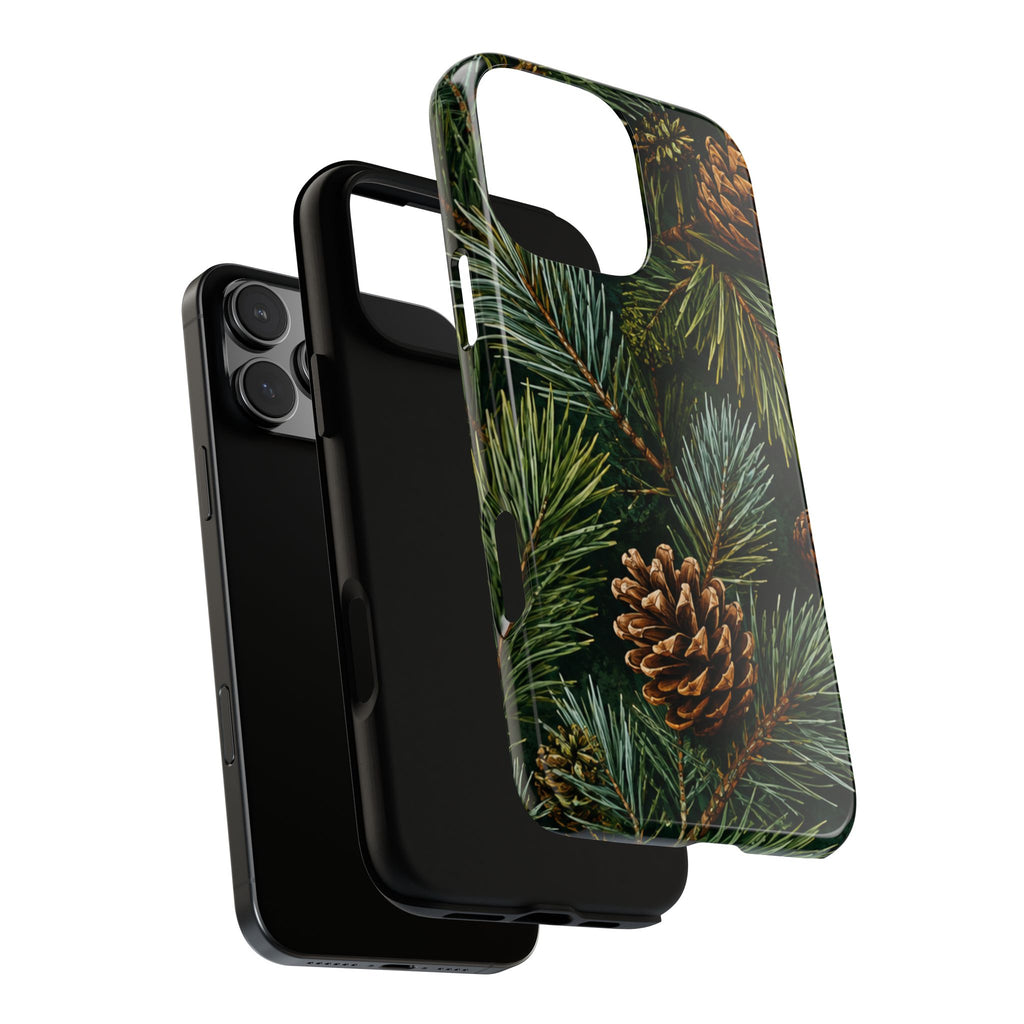 Pinecone Pines Phone Case — Festive Evergreen iPhone Cover