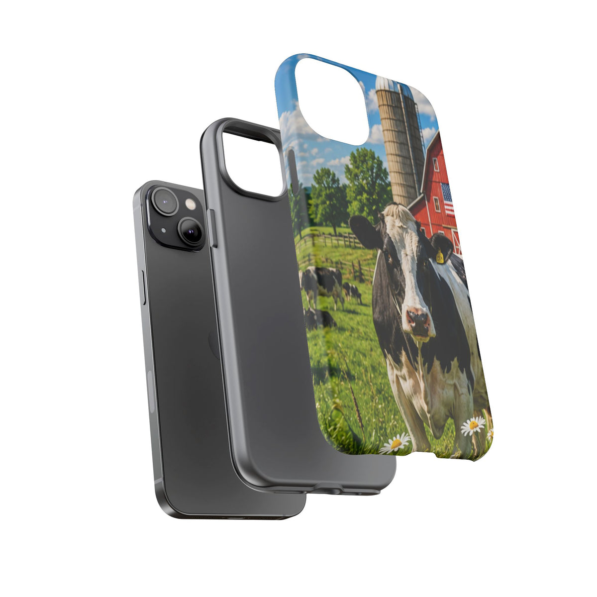 Cow Farm Phone Case — Rustic Barnyard iPhone Cover